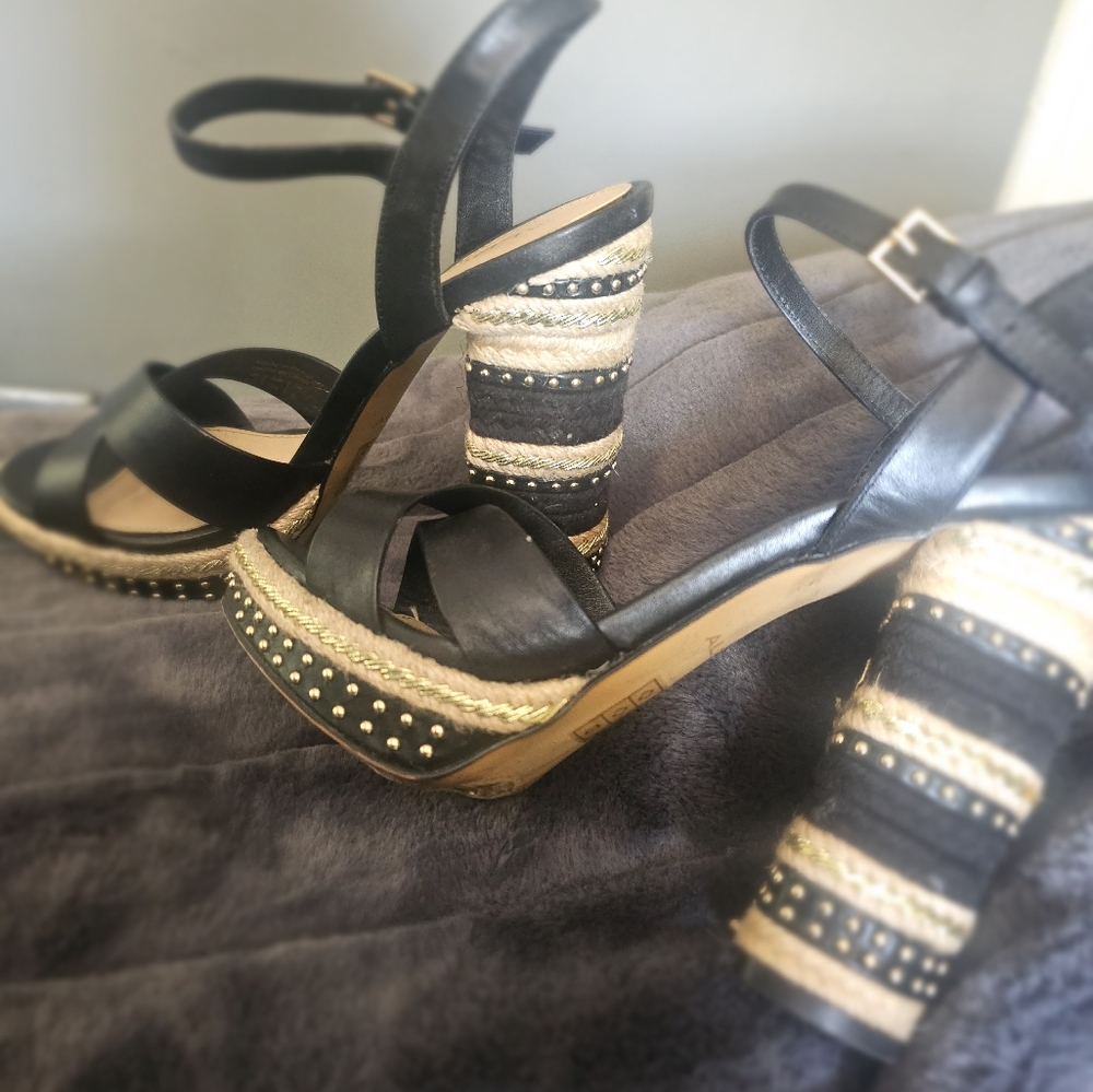 Open toe stack heel - Picture 4 of 5